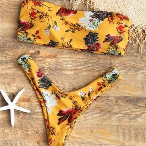 Seamless Floral Bathing Suit